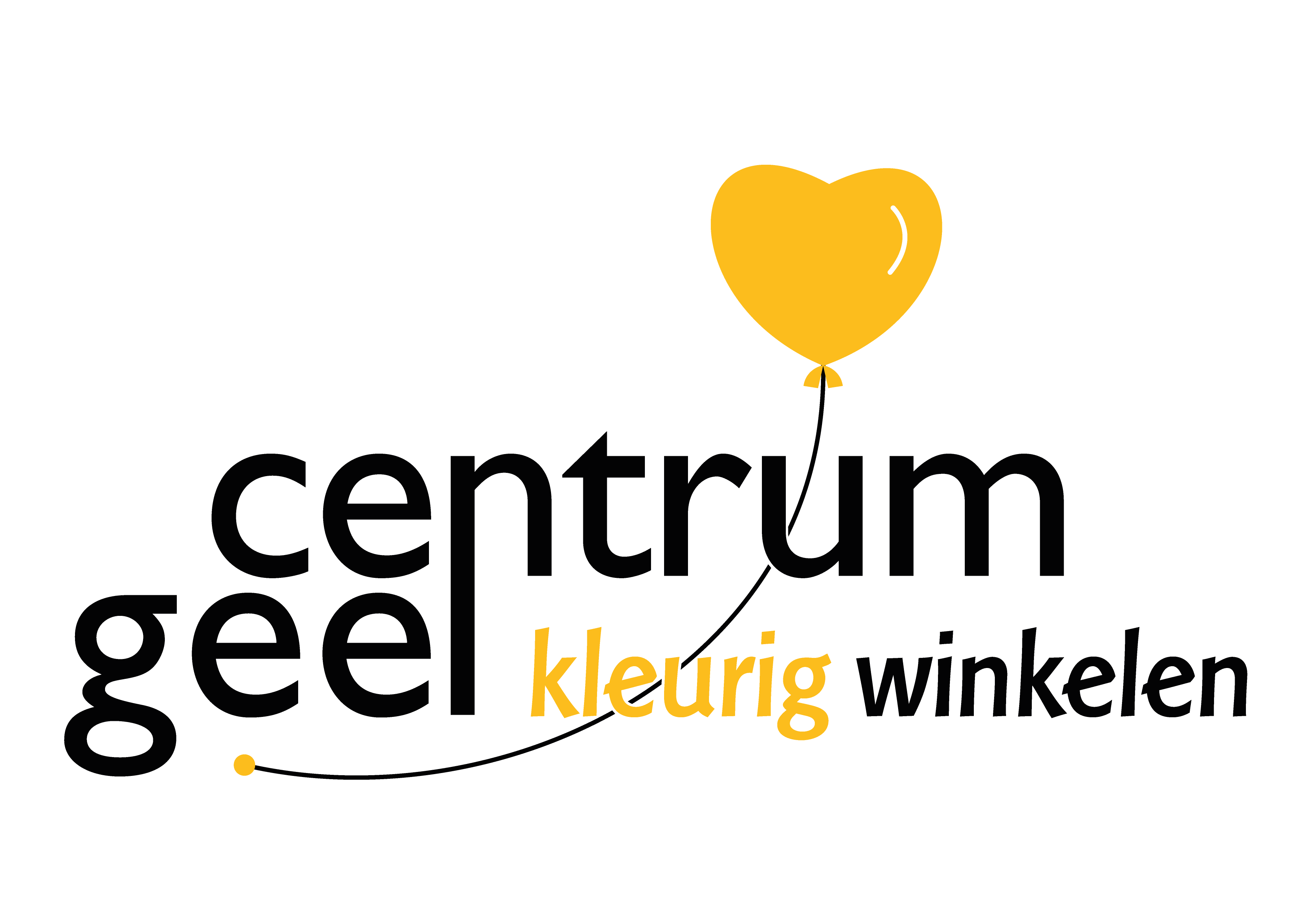 Geel Centrum kleurrig winkelen